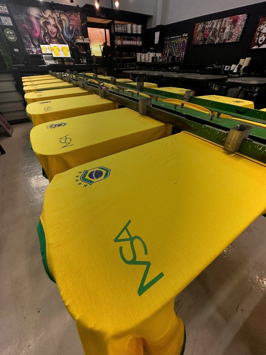 Silk screen equipe produção